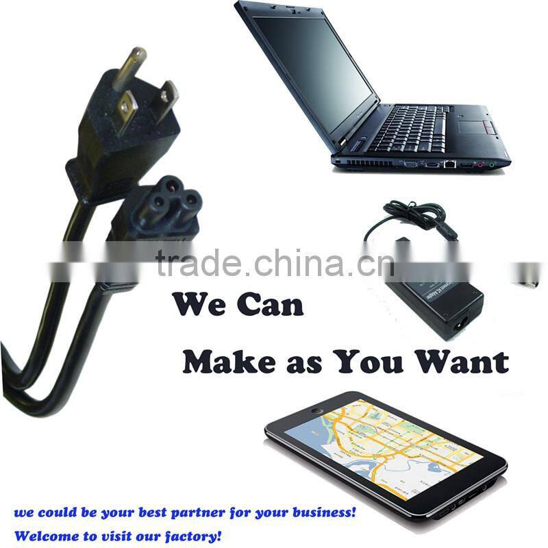 Notebook/Laptop Power Cord, NEMA 5-15P to C5, 3 Pin, 6 ft