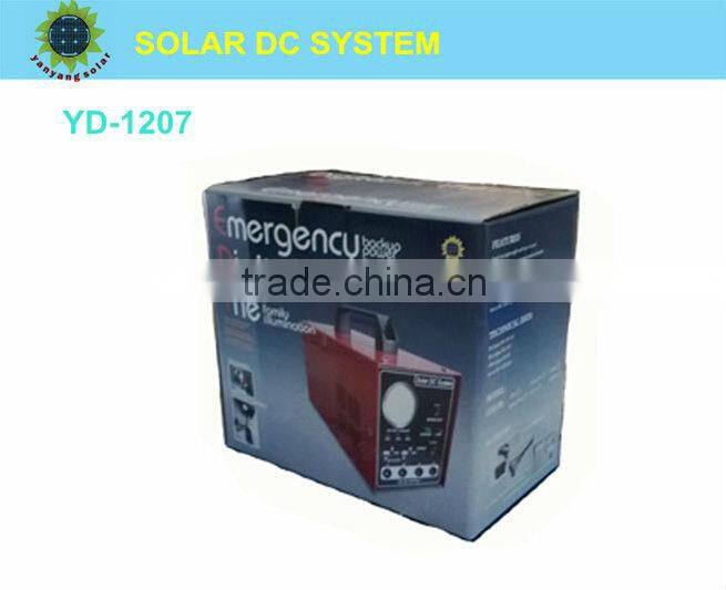 10W 7AH solar off grid system, mini solar DC lihting system