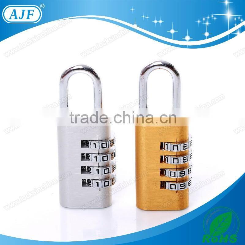 AJF High quality and top security 3 Dials aluminium material password lock, gym locker lock