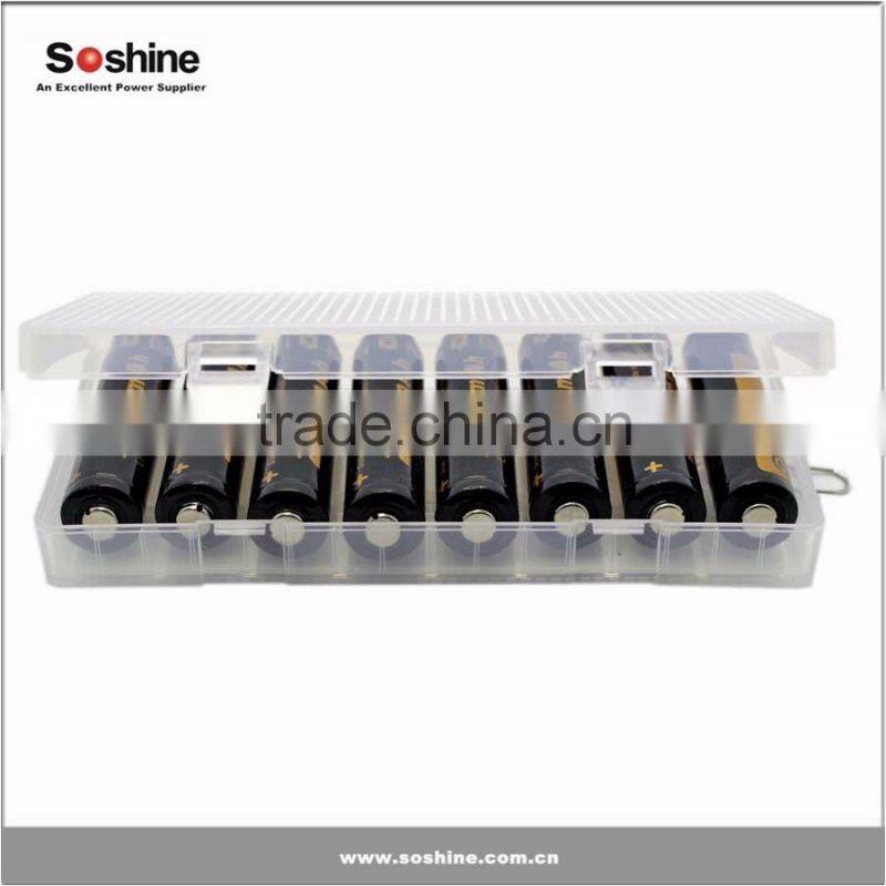 plastic battery case for 8pcs 18650 batteries
