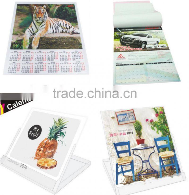 High quality custom design calendar printing/ islamic hijri calendar fragrance