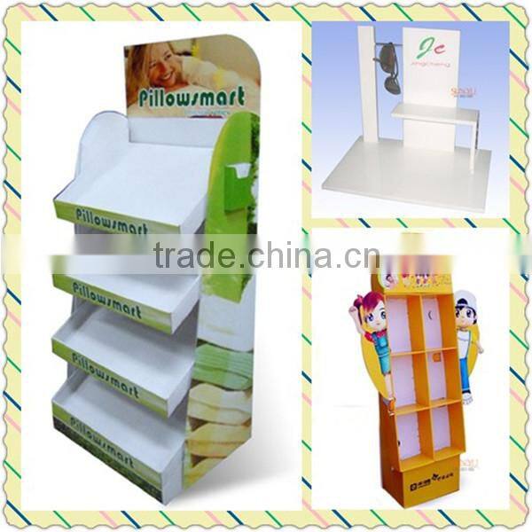 Pink And White ABS Floor Retail POS Displays With Silk Screen Printing