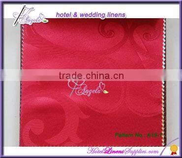 square 90" * 90" poly jacquard tablecloths with floral pattern for table decorations in wedding events