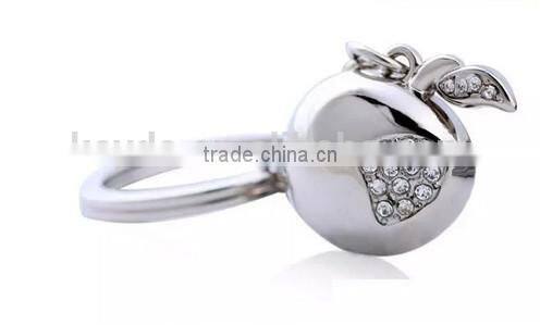 new arrival custom Metal crystal Keychain key ring