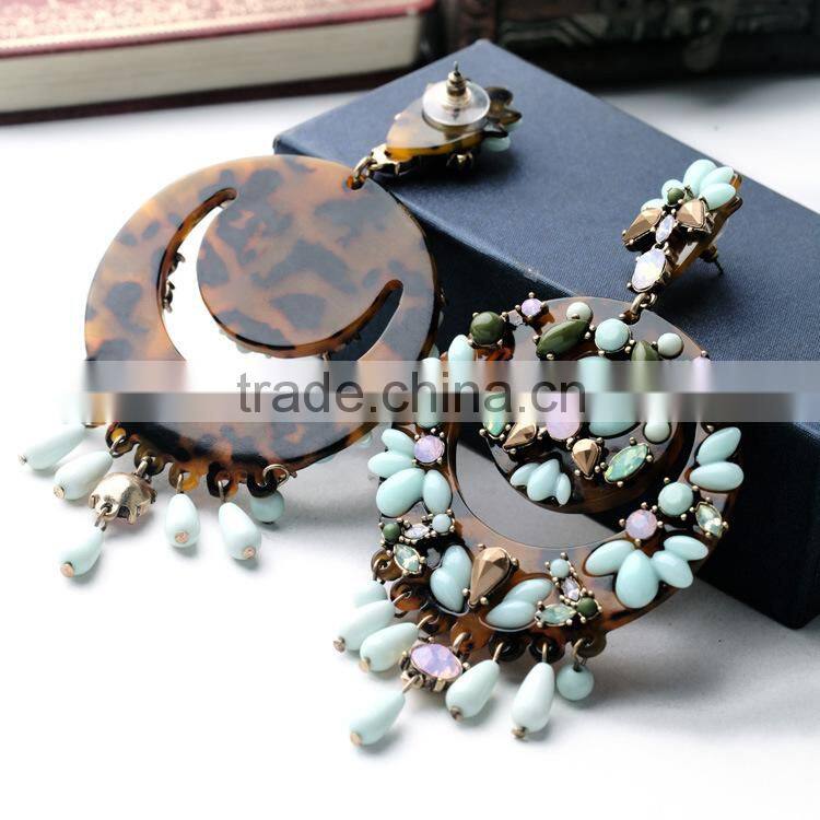 Simple Fashion Hot Sale Exquisite Elegant delicate Bohemia earring, beautiful earring designs for women, necklace earrings set