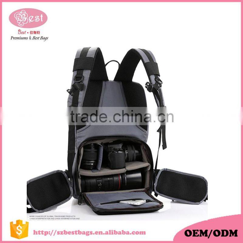 Customized outdoor camera backpack,camera laptop backpack,dslr camera bag