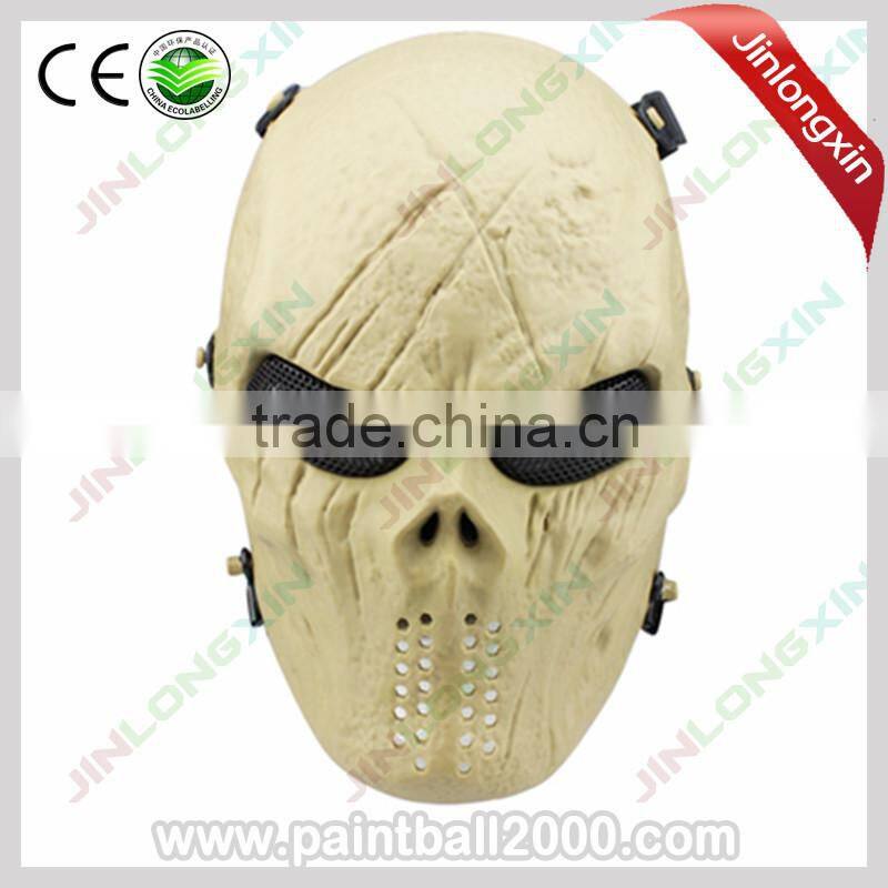 Hot Metal Mesh Skull Skeleton Full Face Protection Airsoft Mask