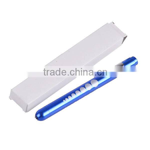 Aluminum Portable Pen Medical Flashlight with Clip