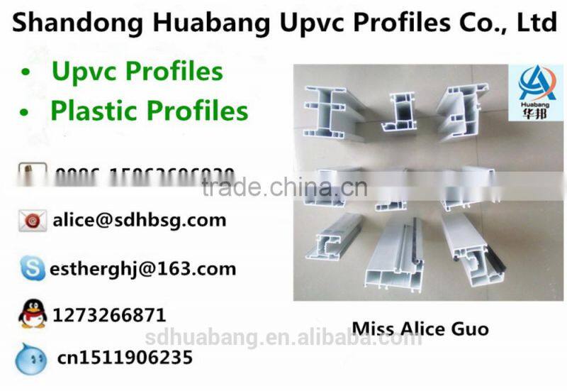 upvc profiles/pvc -u profile 62 door sash/upvc window and doors