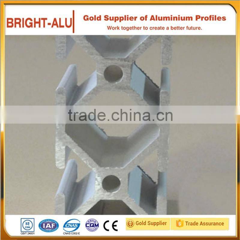 Milk white anodized aluminum extrusion fabricated aluminum t-slot shape profile