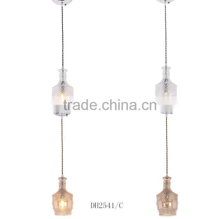 decoration light Nordic modern wine glass bottle bar counter coffee bar decorative pendant lamp light