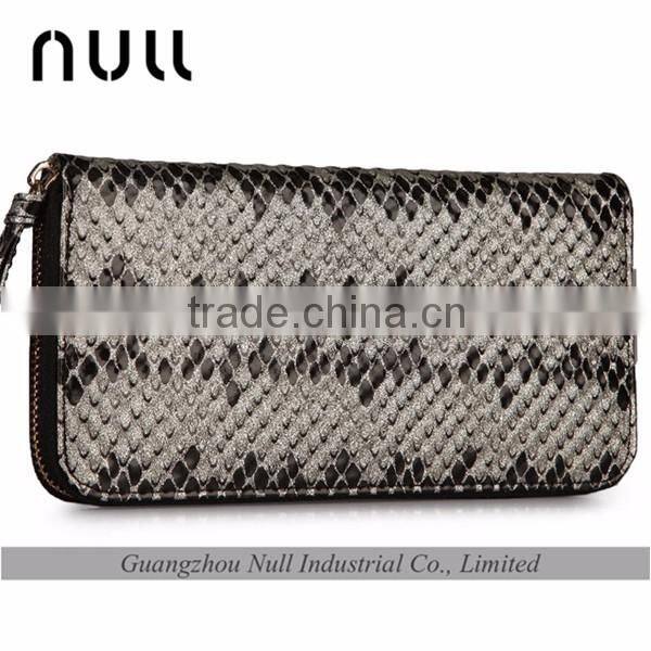 Luxury zippered laides clutches real leather import cell phone cute wallet