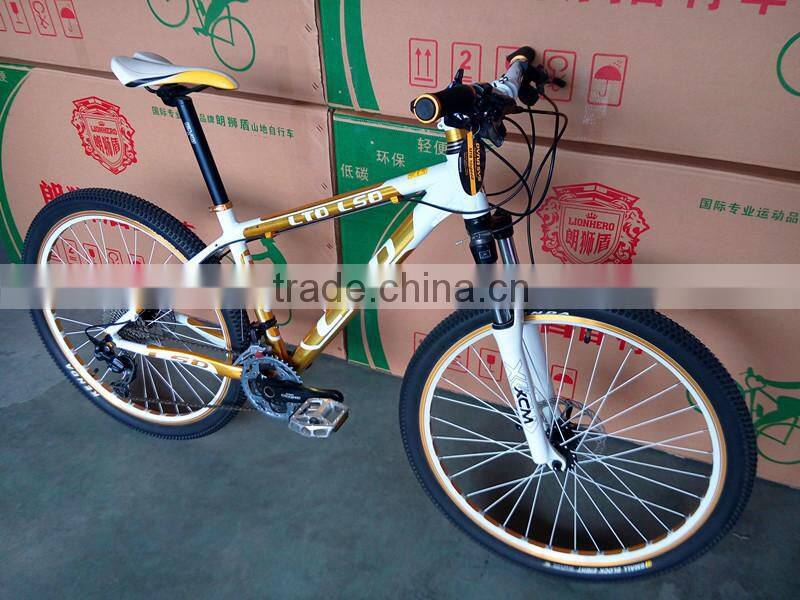 26 inch suspension 24speeds mountain bike with alloy aluminium material