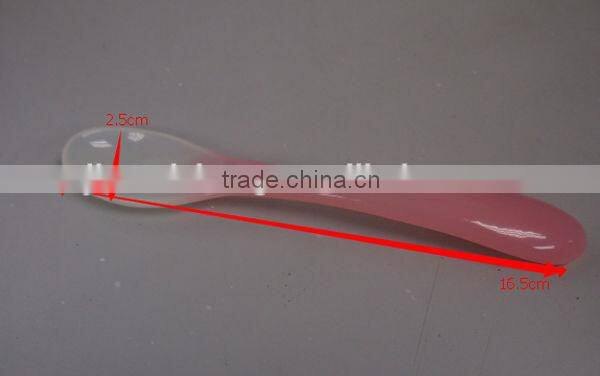 16.5cm color changing baby feeding silicone spoon