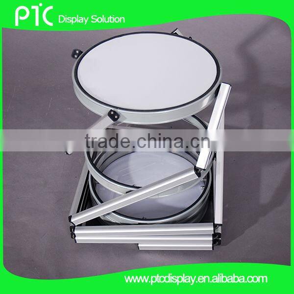 4 layers round portable promotion advertising tower