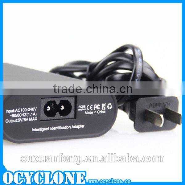 For Iphone For Samsung 5 port flat usb wall charger