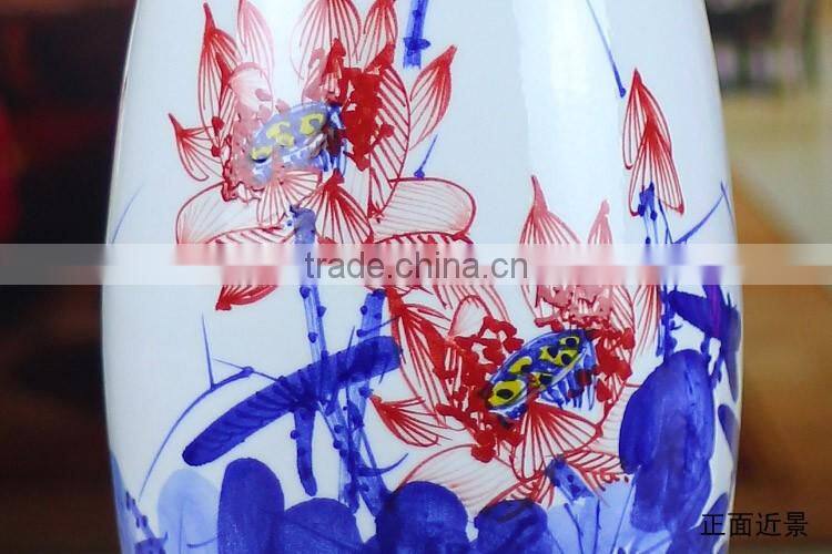 Wedding Gift Mother day's Gift valentines gift AntiqueTable Lamp Jingdezhen Ceramic Bamboo Craft Bedside LED E27 220v 110v