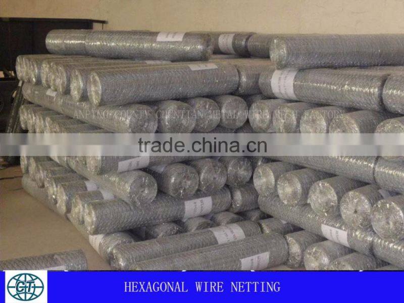 hexagonal wire netting in 1/2" to 3" for feeding