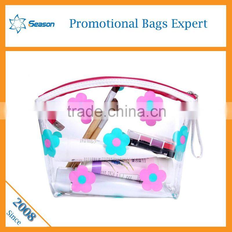 2016 hot sale wash bag clear makeup bag pvc cosmetic bag
