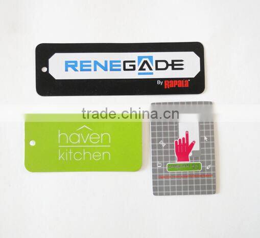 Thick brown board hang tag printing