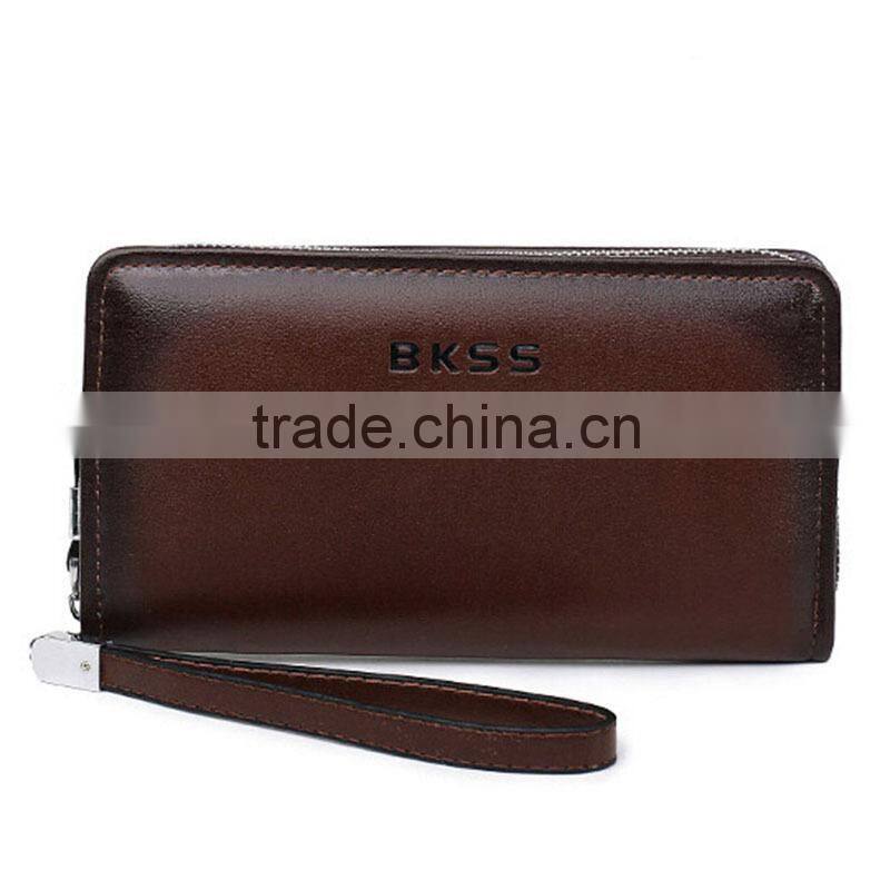 Best mens cow leather wallets wholesale Travel Passport Ticket Holder Wallet
