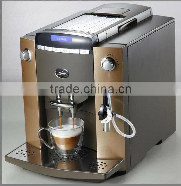 Espresso Cappuccino Coffee Machine With Visible Operation System (LCD) and 10 languages function