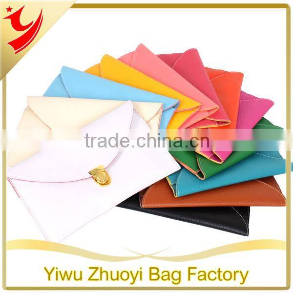 PU and Polyester Material Women Hand Bag/ Clutch Bags/Envelope Fashion with Train