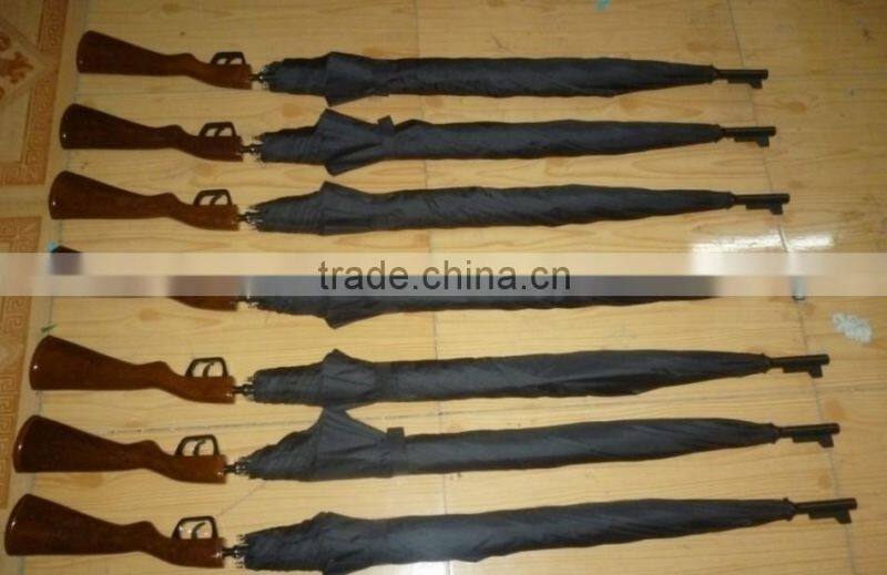 gun umbrella factory for all kind of advertising 27" stick cosplay umbrella
