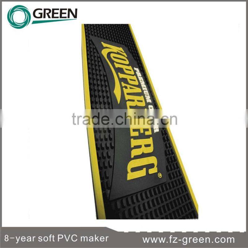 2015 Hot Selling Custom Brand PVC Bar Mat