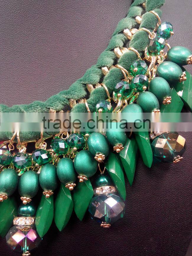 Luxury Crystal Party Necklace Vintage Jewelry Water Drop Collar Necklace New Design 2015