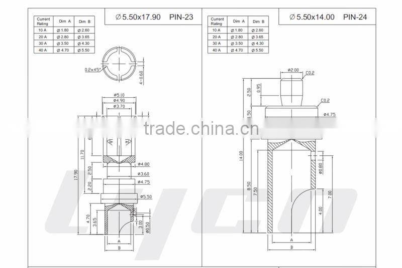 solder pin cable connector pin