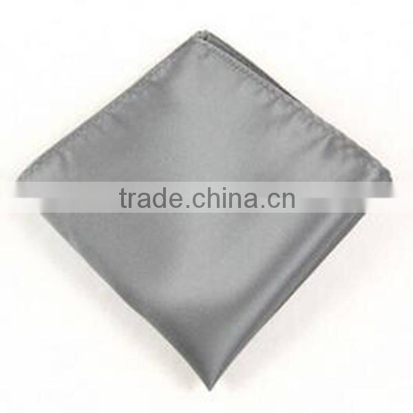 Factory Price Wedding Silk Solid Color Soft Pocket Square For Bridegroom