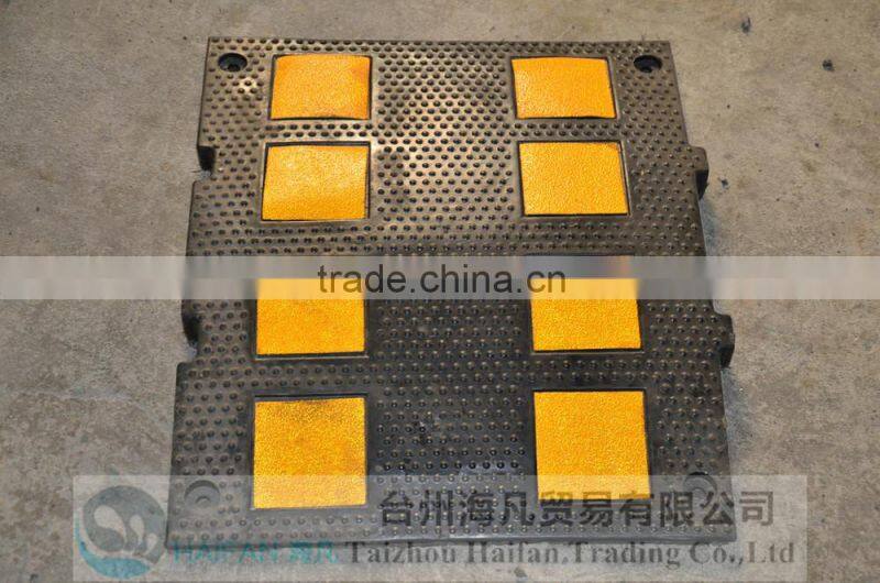 500*600*50mm Traffic Removable High Quality Speed Hump/ European standard High strength road speed bump for safety