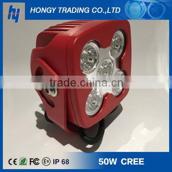 High power 10-30V 5*10w aluminum housing IP67 50w led work light with 14 months warranty,12v auto truck worklight