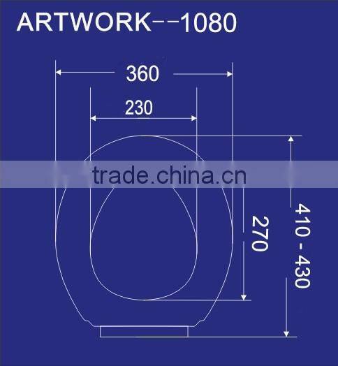1080 European model soft close PP toilet seats