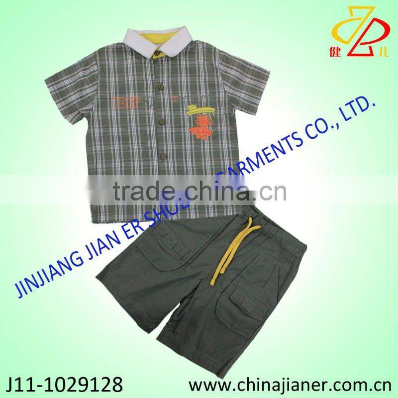 child 100%cotton 2pcs set suit