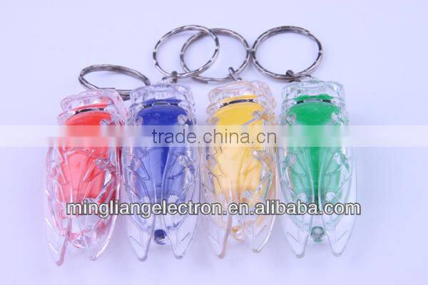 PVC Led cricket keychain novelty gifts