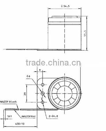 FBPS5556 high quality Best price DC 12V,dual tone mini siren alarm siren horn with CE & ROHS(FBELE)