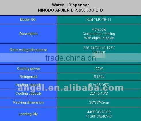 Hot and Cold Compressor Cooling Desktop Water Cooler Machine