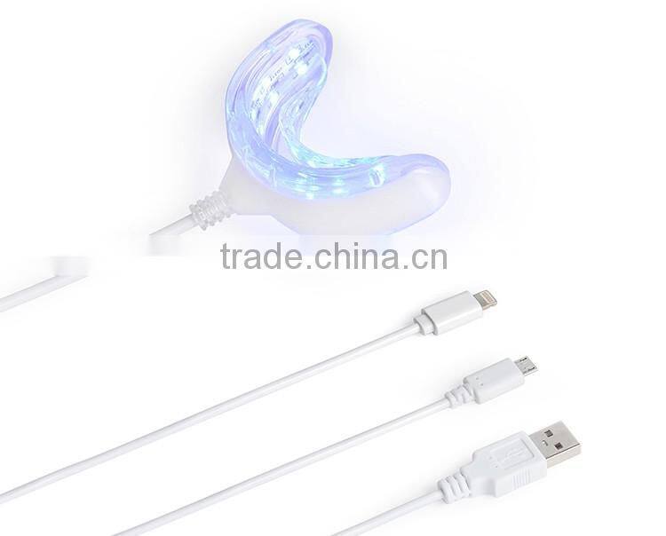2016 The best Teeth Bleaching LED Light Interface The USB Or Your Phone OEM With 16 Bulbs