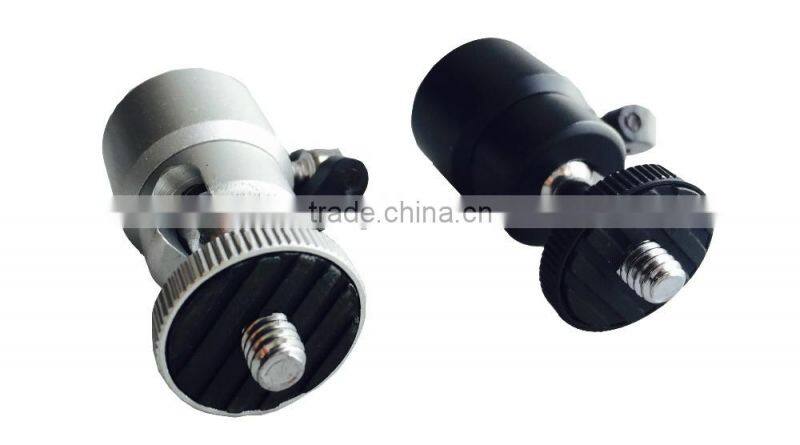 Mini Ball Head For Camera,Solid Aluminum Ball Head, 360 Degree Rotated Swivel, 1/4 Screw