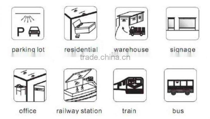 Made in China ce rohs fcc approved tubo led 18w with motion sensor