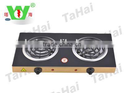 Tahai TH-03M Black Glasstop Electric Coil HotPlate