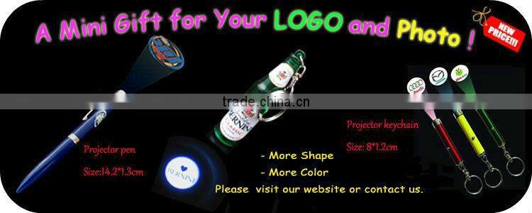 Wholesale keyring costomized logo projector keychain promotional products led keyring