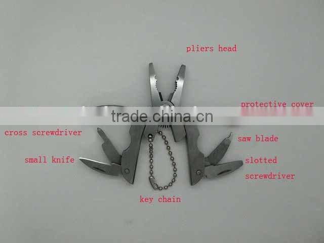 OEM mini folding multitool blades fishing pliers cutting plier UD06043