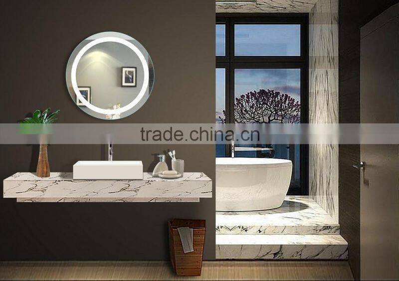 T9 Fluorescent Circle Illuminated Backlit Bathroom Mirror