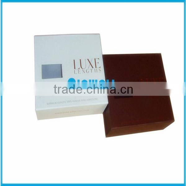 Folding human hair box
