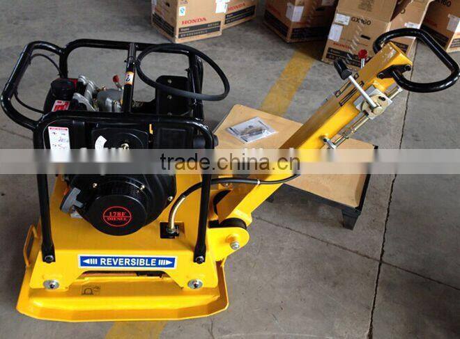 Bidirectional plate compactor powered by diesel enigne 178F