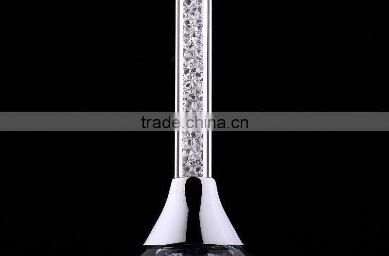 2015 new design lead free clear crystal 250ml wedding champagne wine glasses