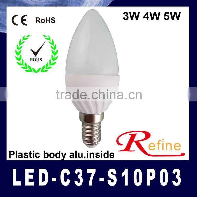 led candle bulb big sale 3W 5W e14 CE/ROHS led lights